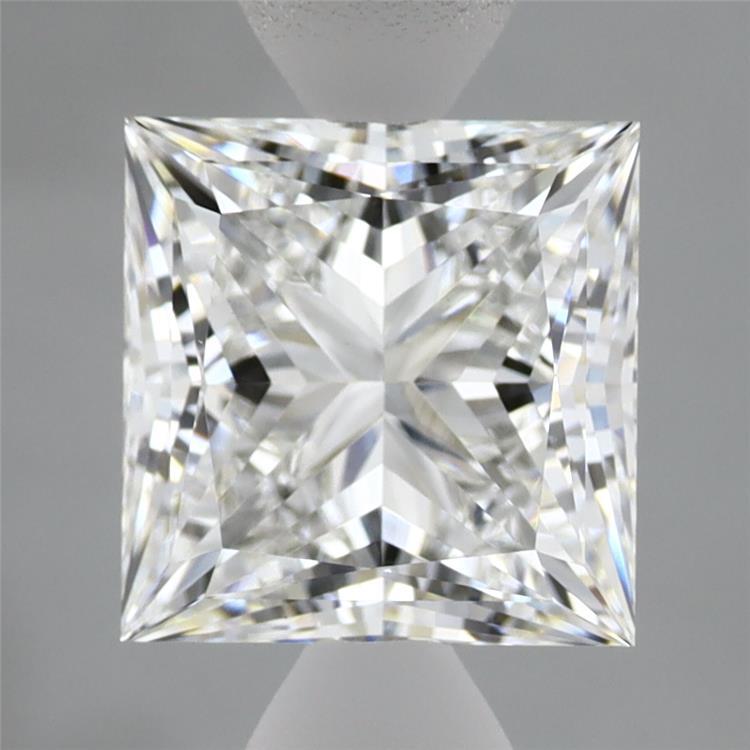 2.74 Carat Princess Shaped, Ideal Cut, E Color, VVS2 Clarity, IGI Certified Lab Grown Diamond