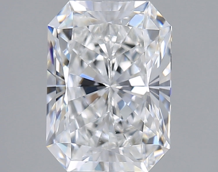 1.71 Carat Radiant Shaped, Excellent Cut, E Color, VVS1 Clarity, IGI Certified Lab Grown Diamond