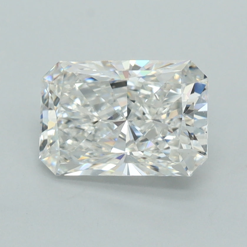 1.43 Carat Radiant Shaped, Excellent Cut, E Color, VVS1 Clarity, IGI Certified Lab Grown Diamond
