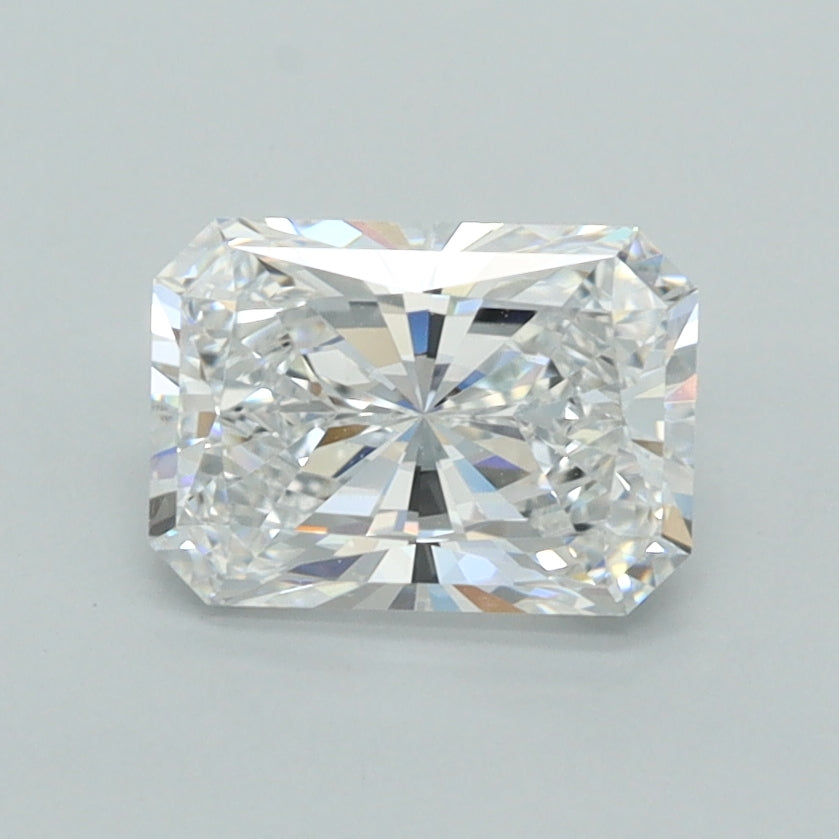 1.26 Carat Radiant Shaped, Ideal Cut, D Color, VVS1 Clarity, IGI Certified Lab Grown Diamond