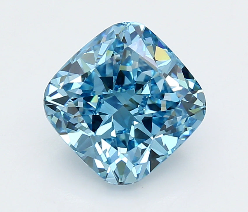 3.02 Carat Cushion Shaped, Ideal Cut, VVS2 Clarity, IGI Certified Lab Grown Diamond