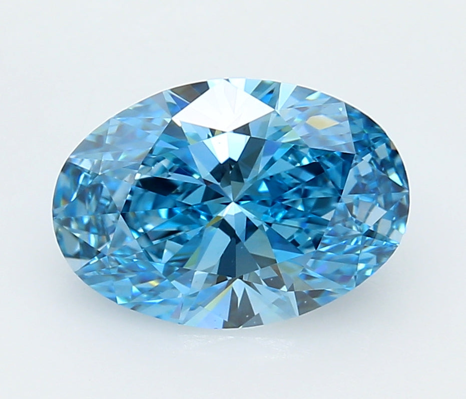 3.00 Carat Oval Shaped, Ideal Cut, VS1 Clarity, IGI Certified Lab Grown Diamond