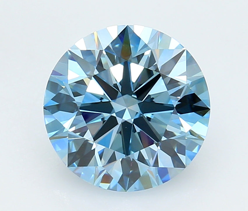 3.12 Carat Round Shaped, Ideal Cut, VVS2 Clarity, IGI Certified Lab Grown Diamond