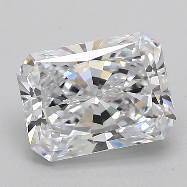2.04 Carat Radiant Shaped, Ideal Cut, D Color, VVS1 Clarity, IGI Certified Lab Grown Diamond