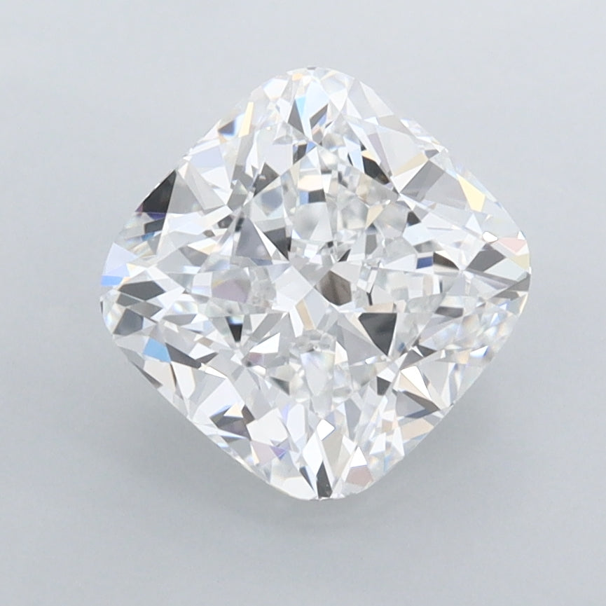 2.20 Carat Cushion Shaped, Ideal Cut, D Color, FL Clarity, IGI Certified Lab Grown Diamond