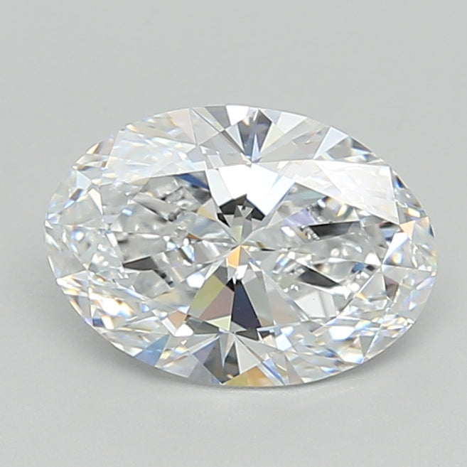2.11 Carat Oval Shaped, Ideal Cut, D Color, VVS1 Clarity, IGI Certified Lab Grown Diamond