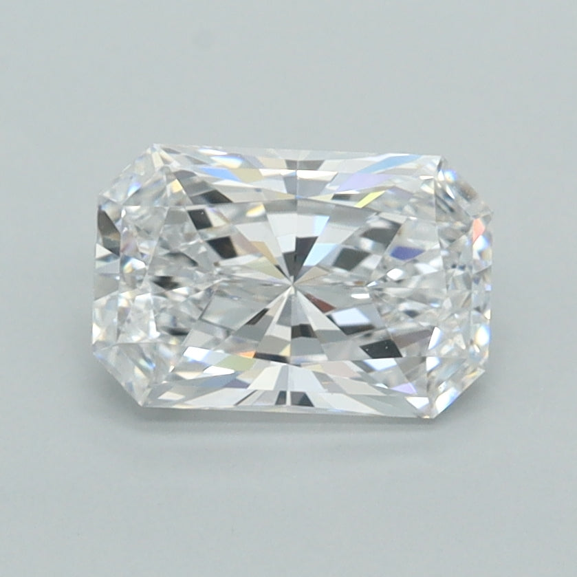 1.18 Carat Radiant Shaped, Ideal Cut, D Color, VVS1 Clarity, IGI Certified Lab Grown Diamond