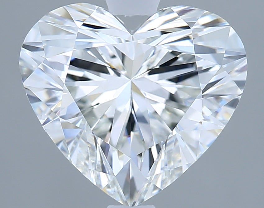 2.40 Carat Heart Shaped, Ideal Cut, F Color, VVS1 Clarity, IGI Certified Lab Grown Diamond