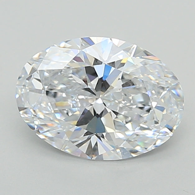 2.10 Carat Oval Shaped, Ideal Cut, D Color, VVS1 Clarity, IGI Certified Lab Grown Diamond