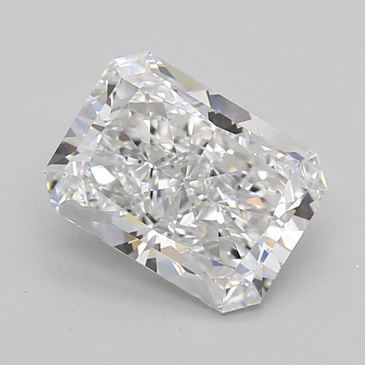 2.06 Carat Radiant Shaped, Ideal Cut, D Color, VVS1 Clarity, IGI Certified Lab Grown Diamond