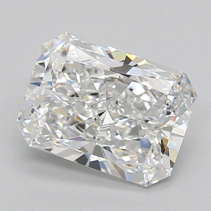 2.55 Carat Radiant Shaped, Ideal Cut, D Color, VVS1 Clarity, IGI Certified Lab Grown Diamond