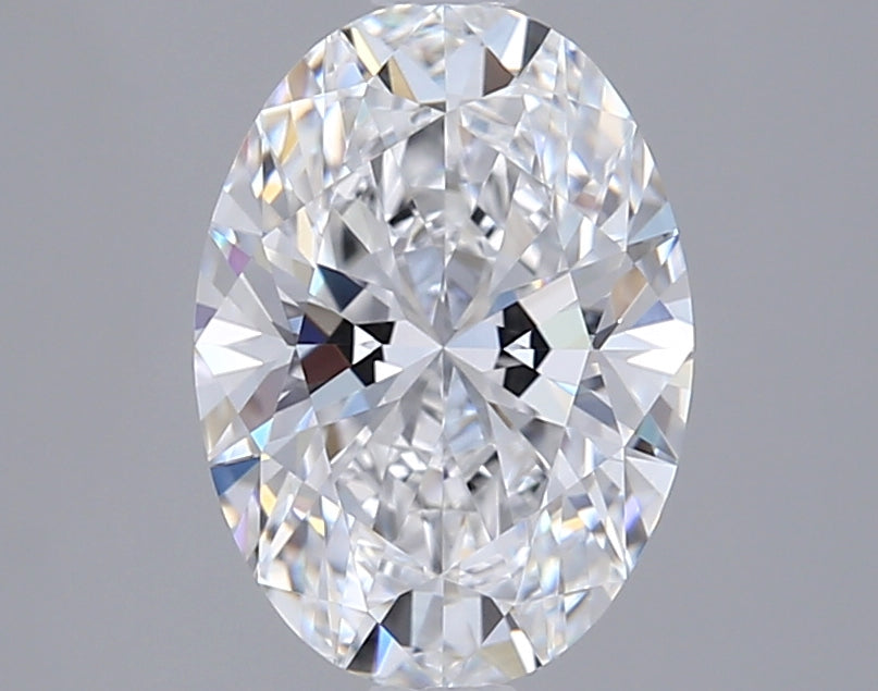1.57 Carat Oval Shaped, Ideal Cut, D Color, FL Clarity, IGI Certified Lab Grown Diamond