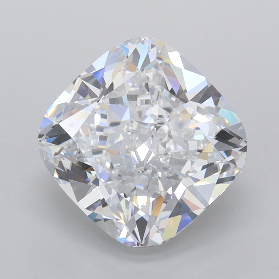 3.68 Carat Cushion Shaped, Ideal Cut, D Color, VVS1 Clarity, IGI Certified Lab Grown Diamond