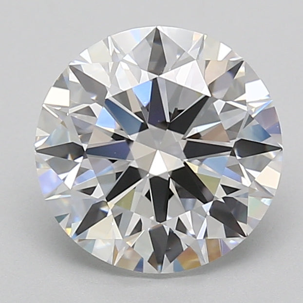 2.56 Carat Round Shaped, Ideal Cut, D Color, VVS1 Clarity, IGI Certified Lab Grown Diamond