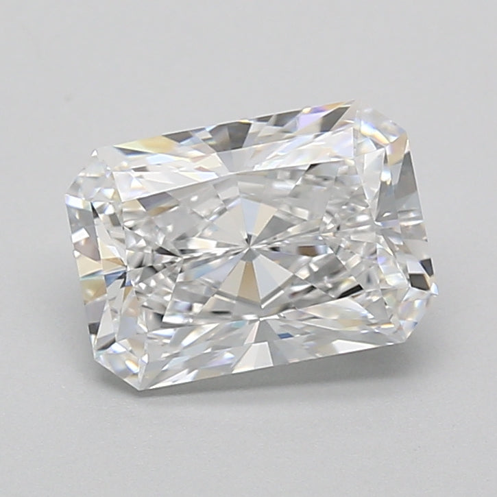 2.06 Carat Radiant Shaped, Excellent Cut, D Color, VVS1 Clarity, IGI Certified Lab Grown Diamond
