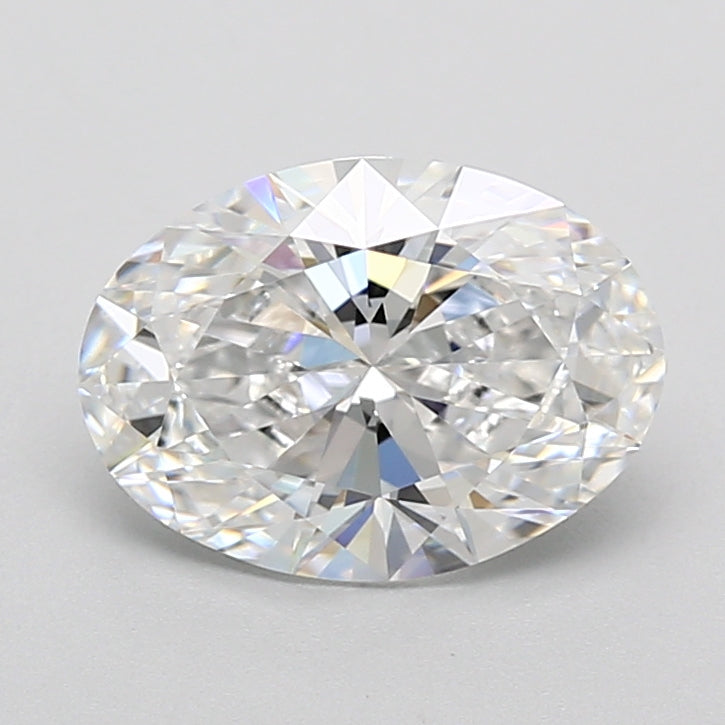 2.06 Carat Oval Shaped, Ideal Cut, D Color, VVS1 Clarity, IGI Certified Lab Grown Diamond