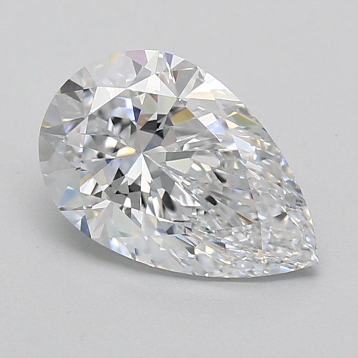 2.04 Carat Pear Shaped, Ideal Cut, D Color, VVS1 Clarity, IGI Certified Lab Grown Diamond
