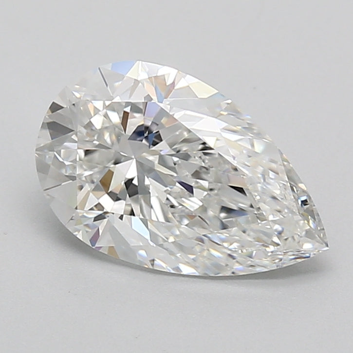 2.01 Carat Pear Shaped, Ideal Cut, D Color, VVS1 Clarity, IGI Certified Lab Grown Diamond