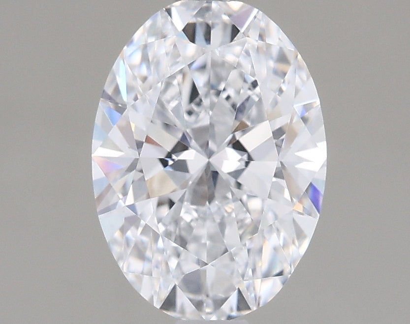 1.17 Carat Oval Shaped, Ideal Cut, D Color, VVS2 Clarity, IGI Certified Lab Grown Diamond