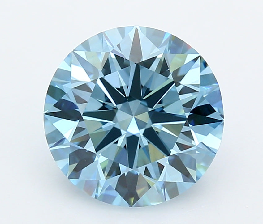 3.78 Carat Round Shaped, Ideal Cut, VVS2 Clarity, IGI Certified Lab Grown Diamond