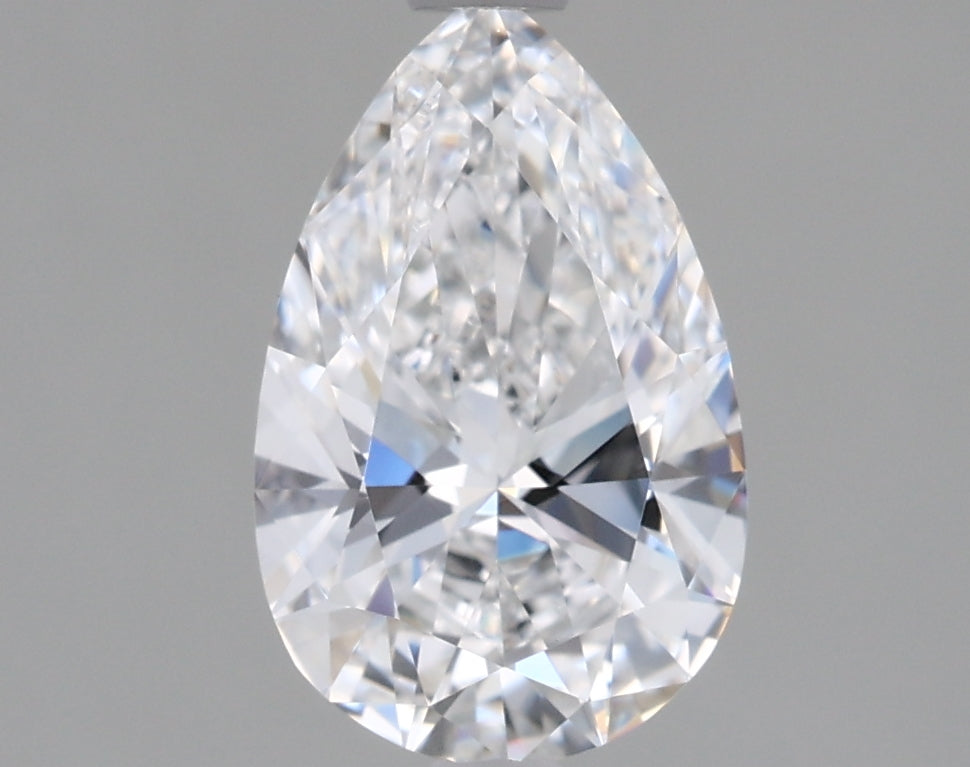 1.12 Carat Pear Shaped, Ideal Cut, D Color, VVS2 Clarity, IGI Certified Lab Grown Diamond