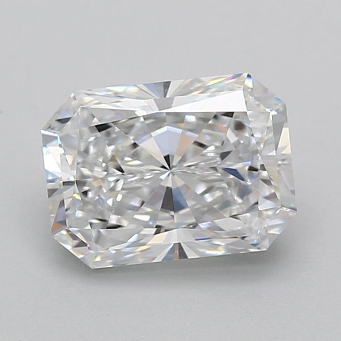 2.13 Carat Radiant Shaped, Ideal Cut, D Color, VVS1 Clarity, IGI Certified Lab Grown Diamond