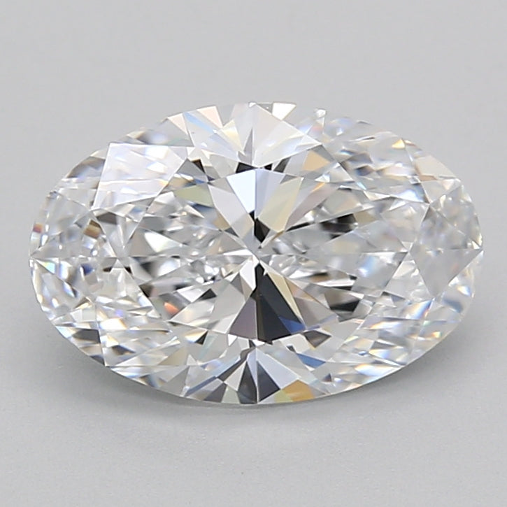 2.42 Carat Oval Shaped, Ideal Cut, D Color, VVS1 Clarity, IGI Certified Lab Grown Diamond