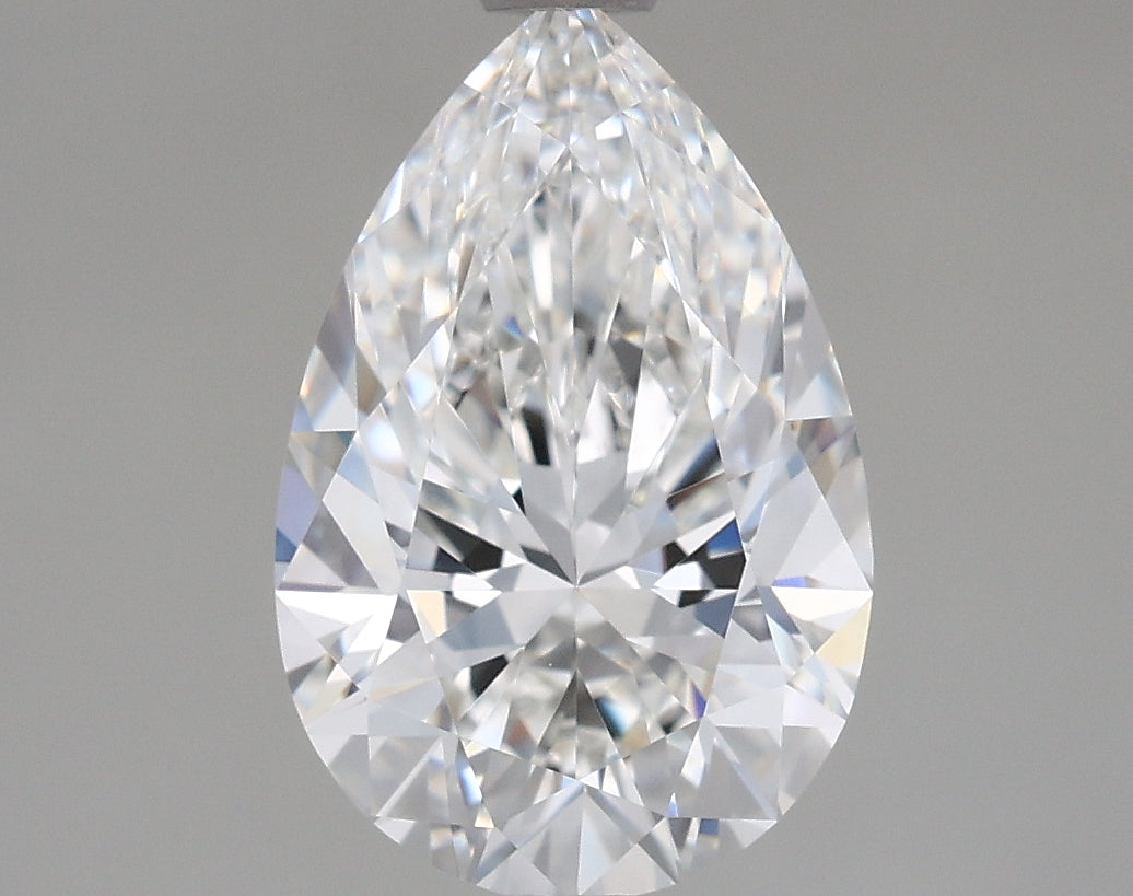 1.62 Carat Pear Shaped, Excellent Cut, F Color, VVS1 Clarity, IGI Certified Lab Grown Diamond