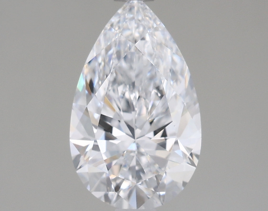 1.34 Carat Pear Shaped, Excellent Cut, D Color, VVS1 Clarity, IGI Certified Lab Grown Diamond
