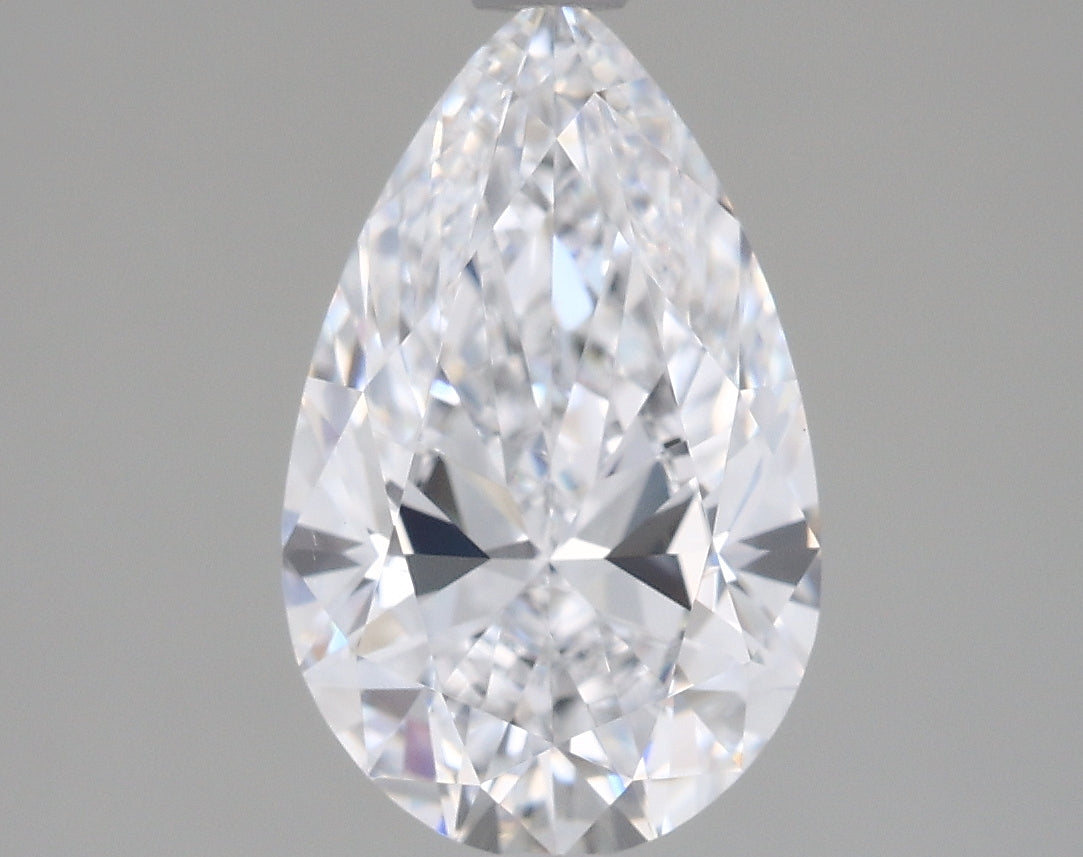 1.61 Carat Pear Shaped, Ideal Cut, D Color, VVS2 Clarity, IGI Certified Lab Grown Diamond
