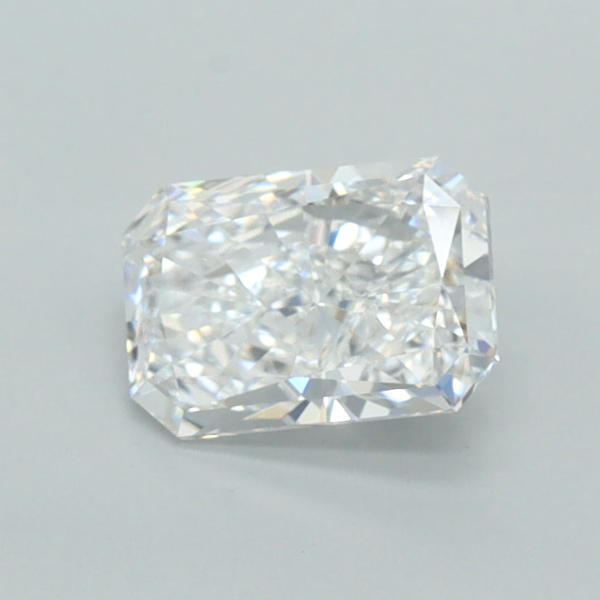 1.12 Carat Radiant Shaped, Ideal Cut, D Color, VVS1 Clarity, IGI Certified Lab Grown Diamond