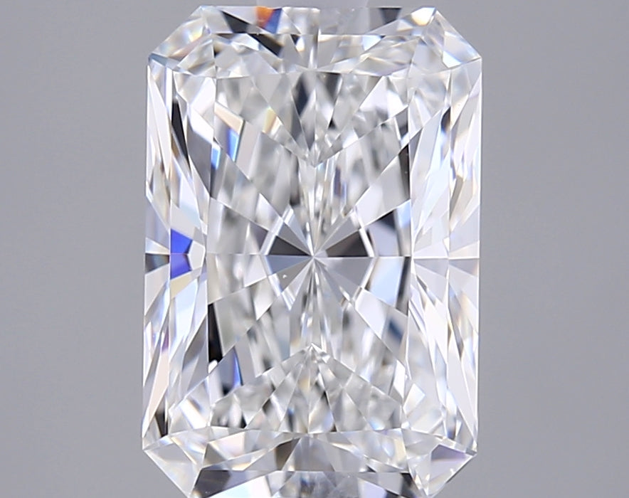 2.37 Carat Radiant Shaped, Ideal Cut, E Color, VVS1 Clarity, IGI Certified Lab Grown Diamond