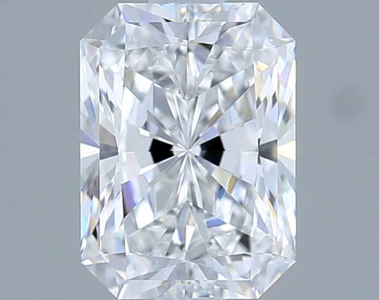 1.55 Carat Radiant Shaped, Excellent Cut, E Color, VVS1 Clarity, IGI Certified Lab Grown Diamond