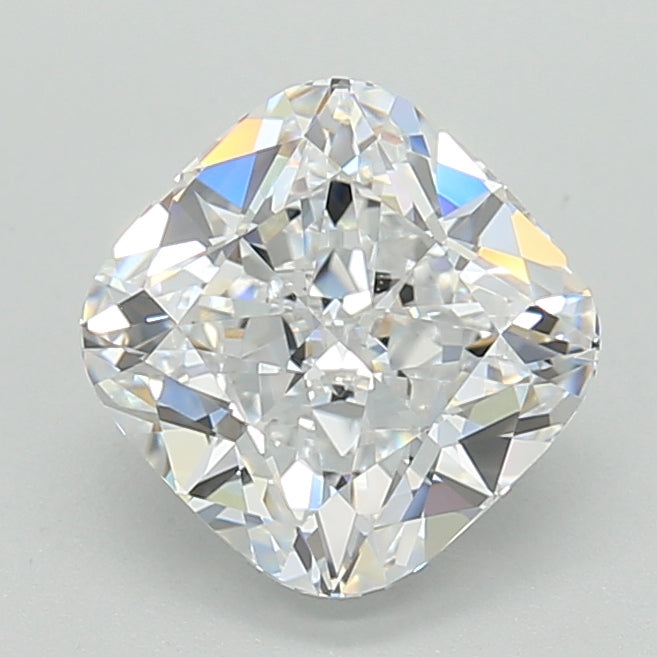 2.53 Carat Cushion Shaped, Ideal Cut, D Color, VVS1 Clarity, IGI Certified Lab Grown Diamond