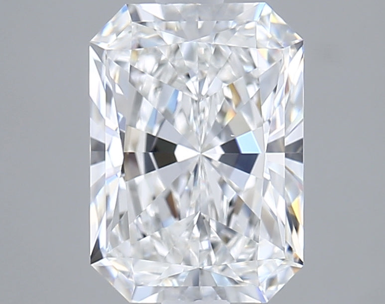 2.10 Carat Radiant Shaped, Ideal Cut, E Color, VVS1 Clarity, IGI Certified Lab Grown Diamond