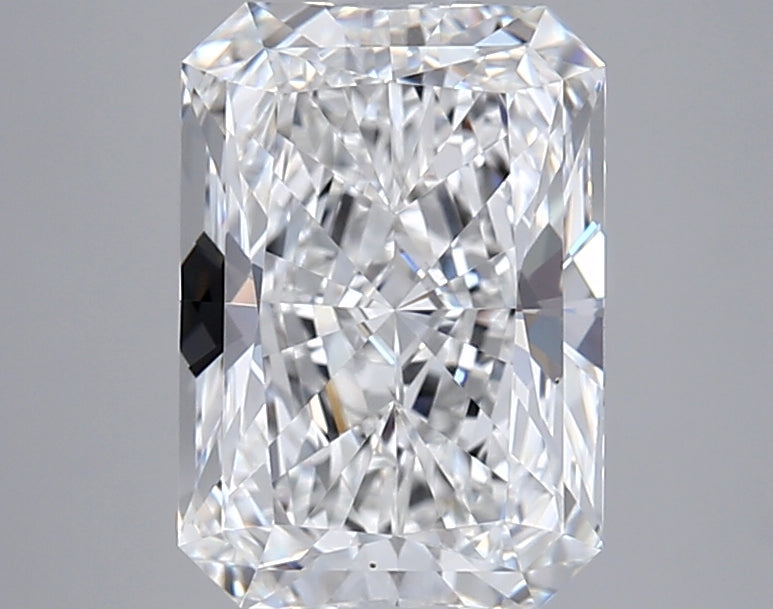 2.55 Carat Radiant Shaped, Ideal Cut, E Color, VVS1 Clarity, IGI Certified Lab Grown Diamond