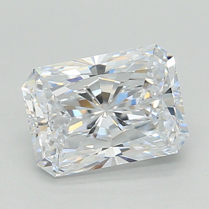 2.03 Carat Radiant Shaped, Ideal Cut, D Color, VVS1 Clarity, IGI Certified Lab Grown Diamond
