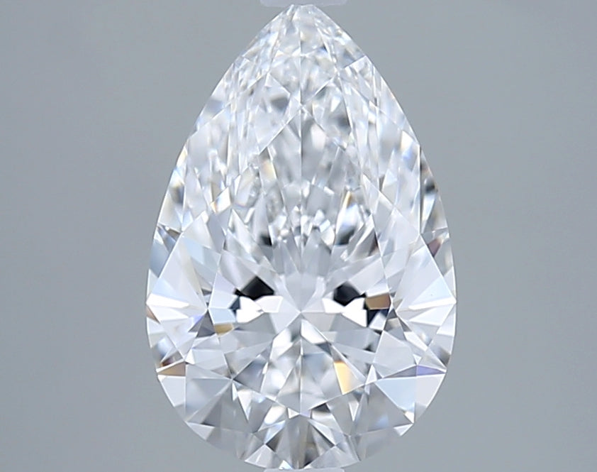 2.06 Carat Pear Shaped, Ideal Cut, E Color, VVS1 Clarity, IGI Certified Lab Grown Diamond