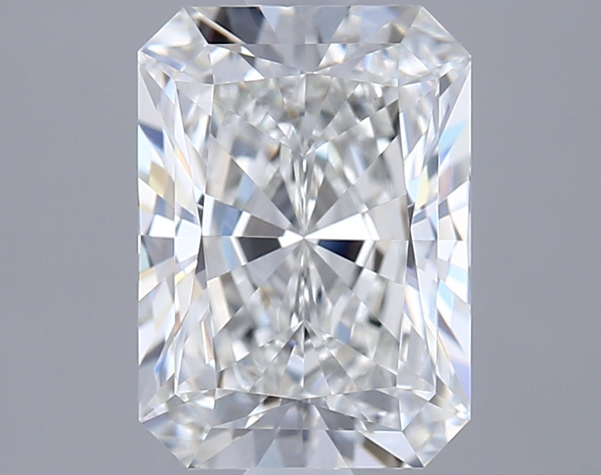 2.12 Carat Radiant Shaped, Ideal Cut, F Color, VVS1 Clarity, IGI Certified Lab Grown Diamond