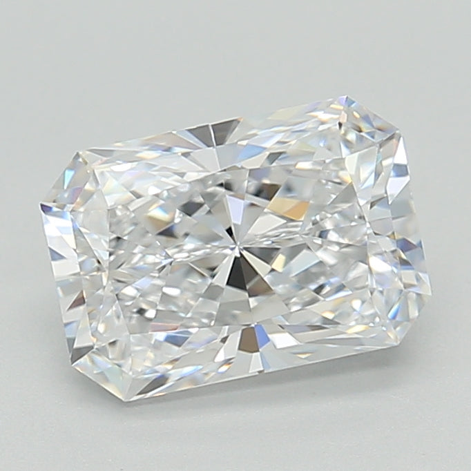 2.09 Carat Radiant Shaped, Excellent Cut, D Color, VVS1 Clarity, IGI Certified Lab Grown Diamond