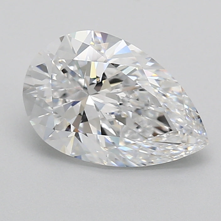 2.05 Carat Pear Shaped, Excellent Cut, D Color, VVS1 Clarity, IGI Certified Lab Grown Diamond