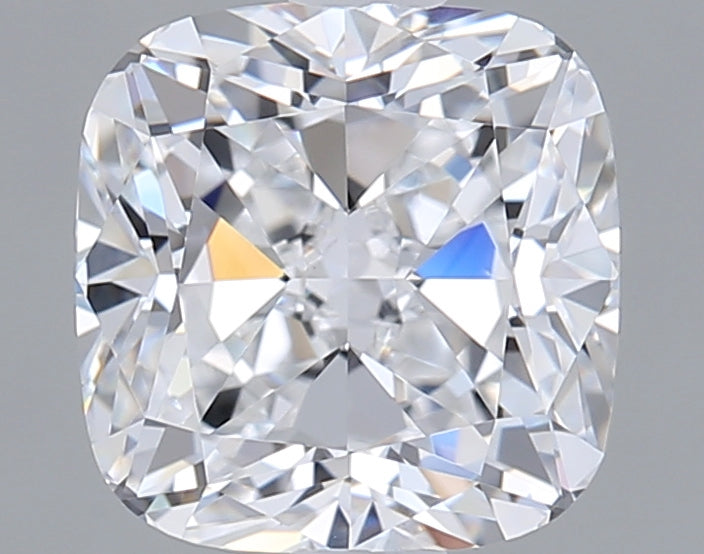 1.57 Carat Cushion Shaped, Ideal Cut, D Color, VVS1 Clarity, IGI Certified Lab Grown Diamond