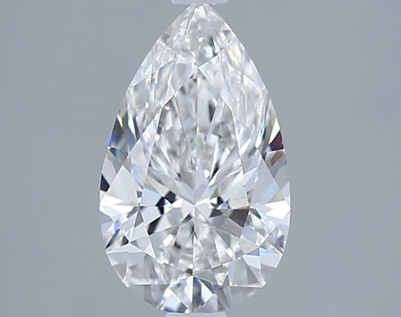 1.54 Carat Pear Shaped, Ideal Cut, E Color, VVS1 Clarity, IGI Certified Lab Grown Diamond