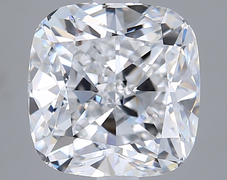 3.14 Carat Cushion Shaped, Ideal Cut, D Color, VVS2 Clarity, IGI Certified Lab Grown Diamond