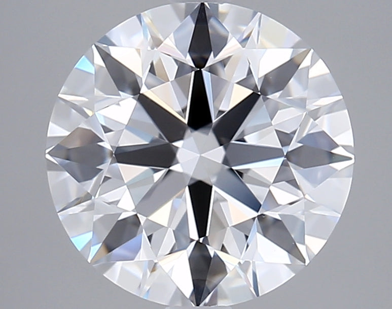 3.02 Carat Round Shaped, Ideal Cut, D Color, VVS2 Clarity, IGI Certified Lab Grown Diamond