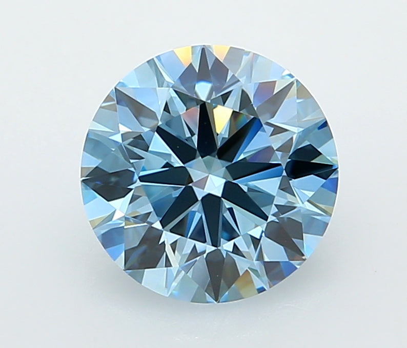 2.03 Carat Round Shaped, Ideal Cut, VVS1 Clarity, IGI Certified Lab Grown Diamond