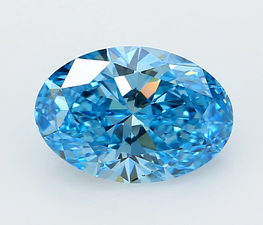 2.01 Carat Oval Shaped, Ideal Cut, VS1 Clarity, IGI Certified Lab Grown Diamond