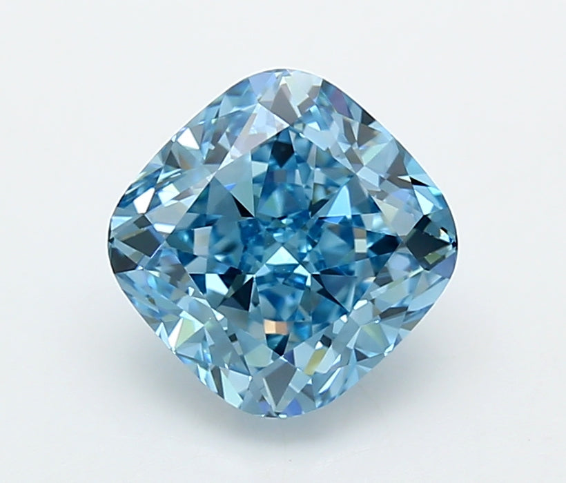 3.13 Carat Cushion Shaped, Ideal Cut, VVS2 Clarity, IGI Certified Lab Grown Diamond