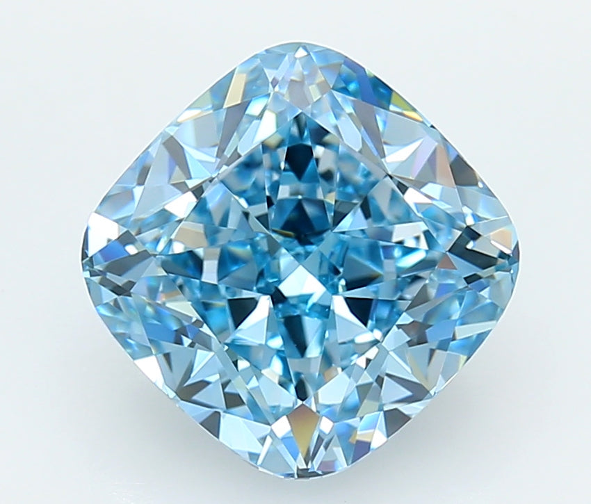 4.14 Carat Cushion Shaped, Ideal Cut, VVS2 Clarity, IGI Certified Lab Grown Diamond