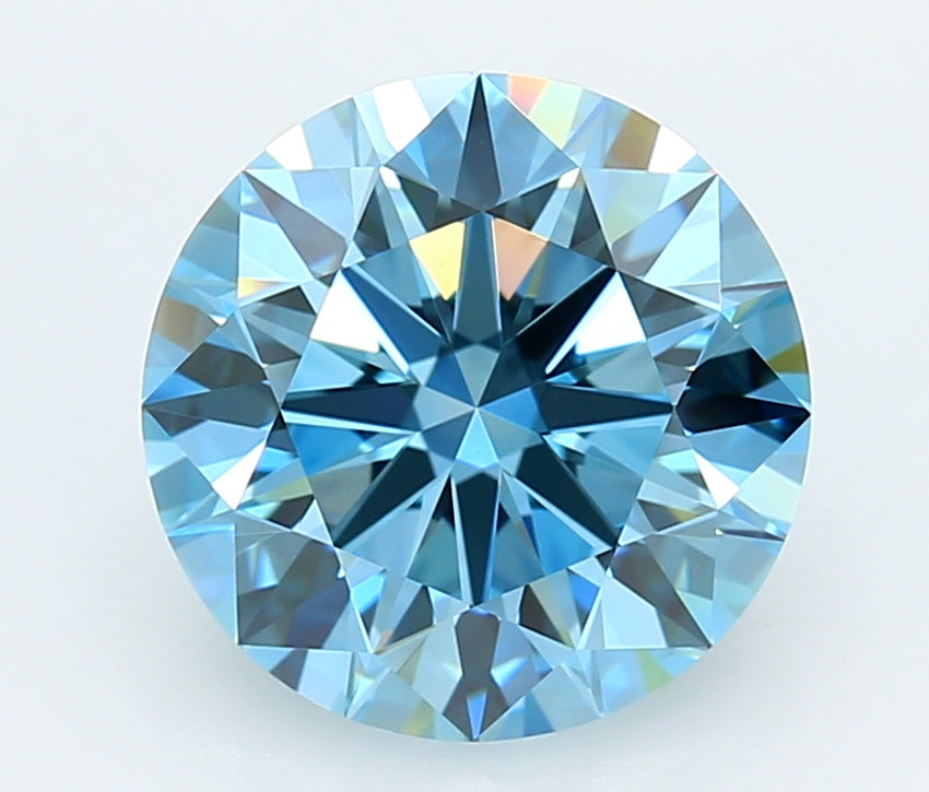 4.06 Carat Round Shaped, Ideal Cut, VVS2 Clarity, IGI Certified Lab Grown Diamond